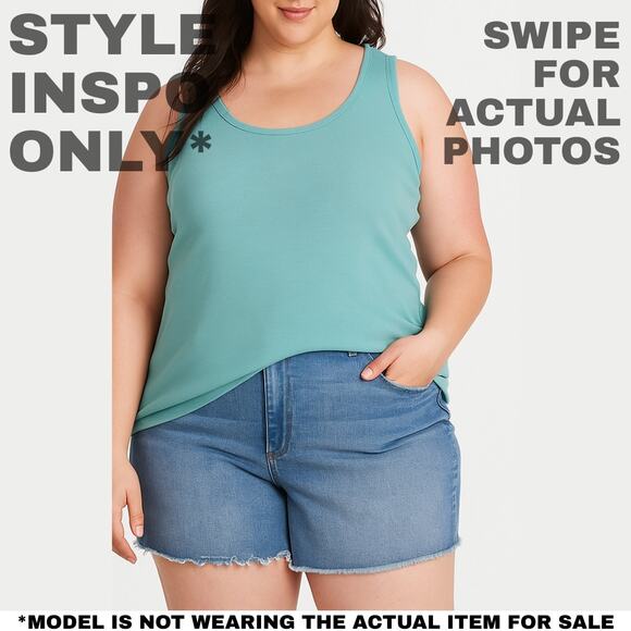 NWT Valerie Stevens Light Blue Tank Top – 2X! 💙 0124 - Picture 2 of 8